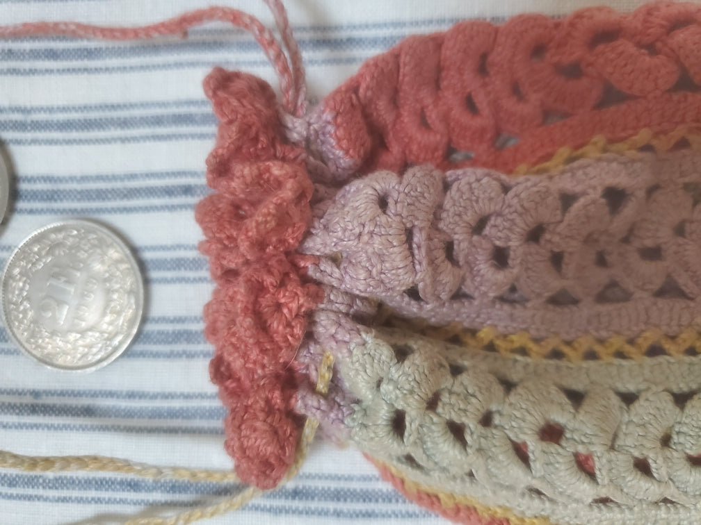 Bourse au crochet début XX