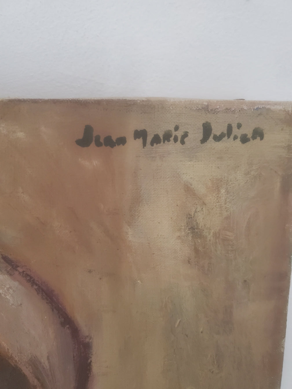 Portrait d'une fillette signé Jean-Marie Julien