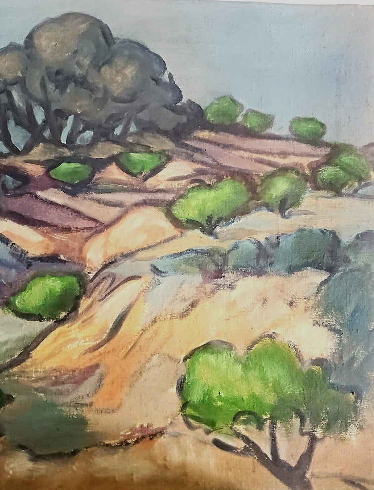 Paysage Provençal - Huile sur toile