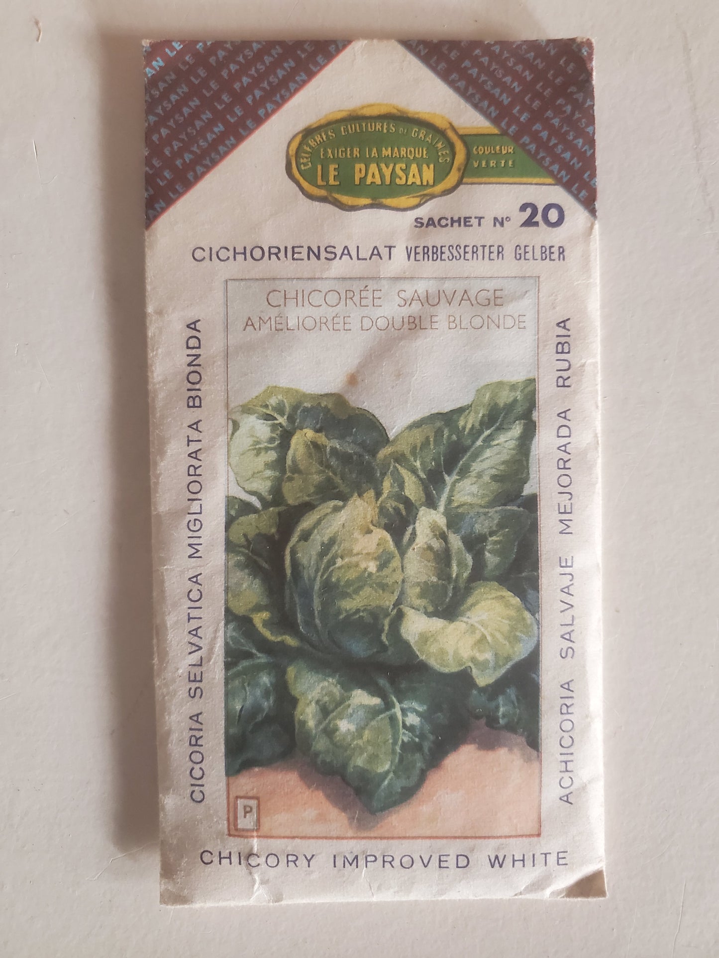 45 Sachets anciens de graines de légumes marque "Le Paysan"