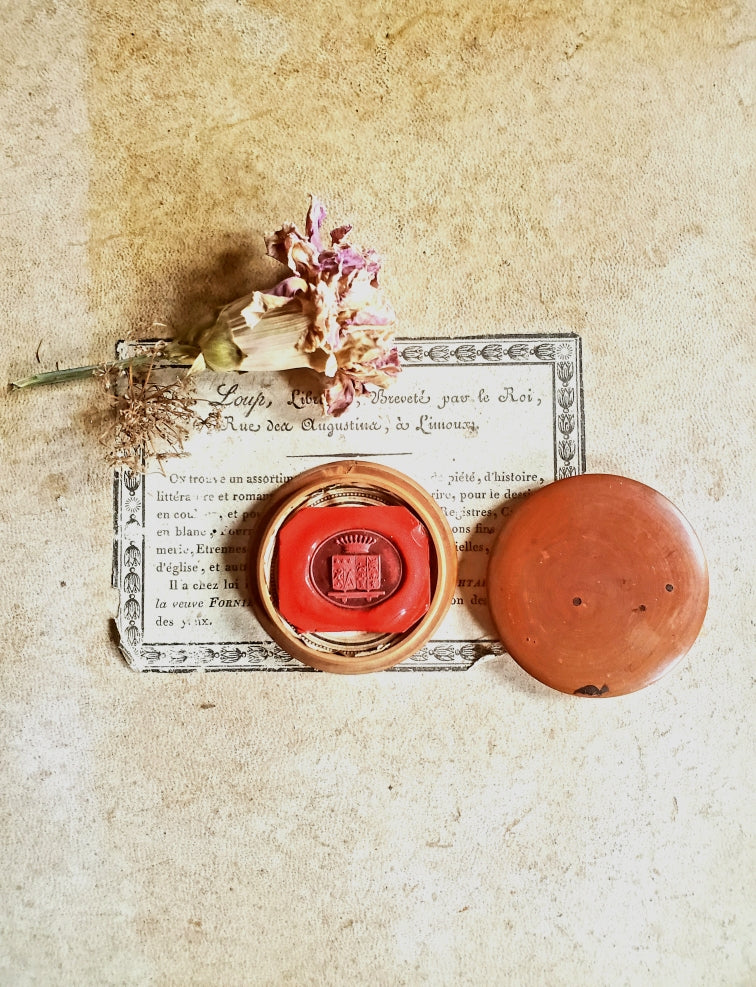 Empreinte cachet en cire