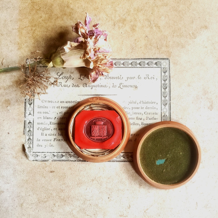 Empreinte cachet en cire