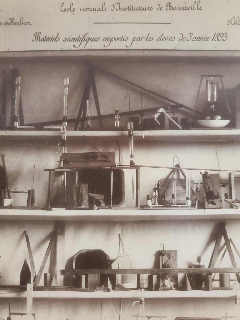 Photographie "Matériels scientifiques" 1893