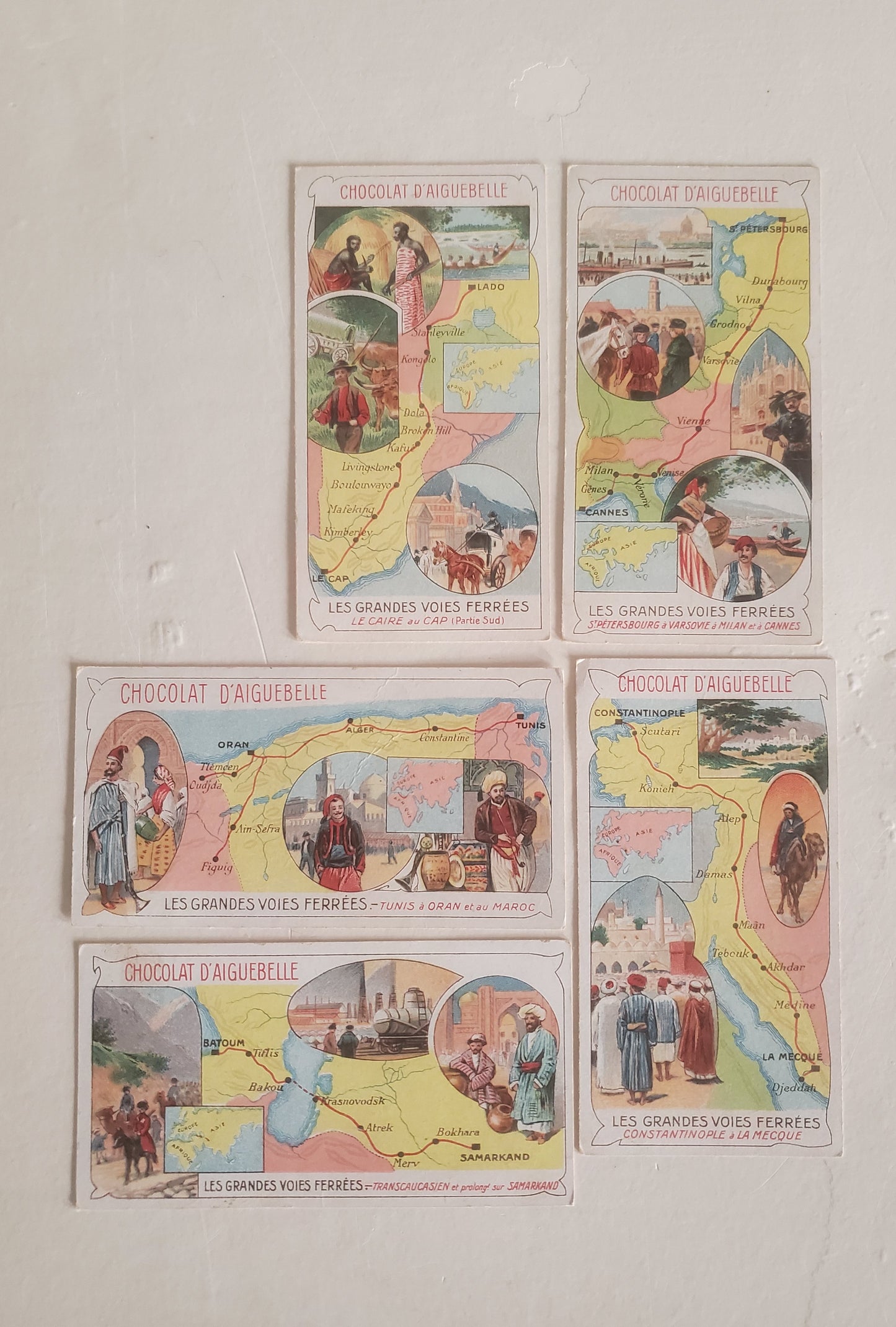 35 cartes à jouer marque "Chocolat d'Aiguebelle"