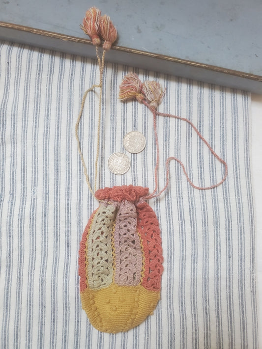 Bourse au crochet début XX