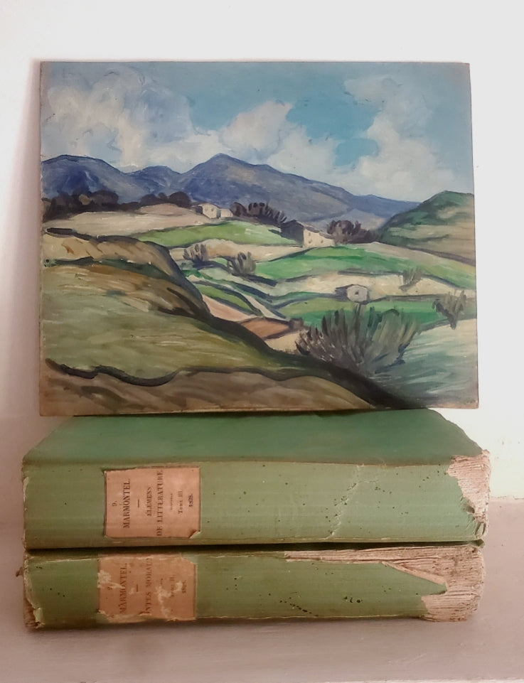 Petit Paysage Provençal - Huile sur carton