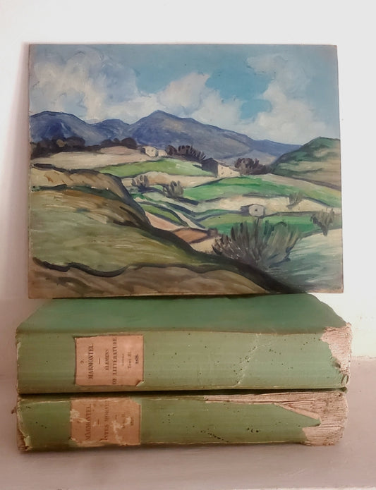 Petit Paysage Provençal - Huile sur carton