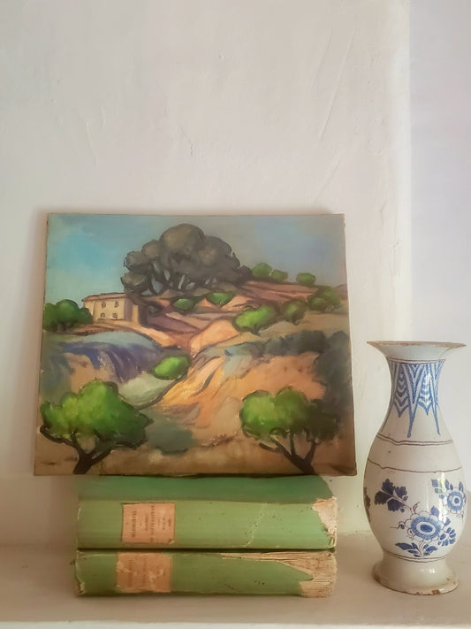 Paysage Provençal - Huile sur toile