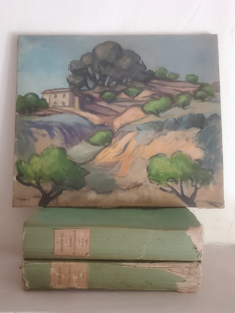 Paysage Provençal - Huile sur toile