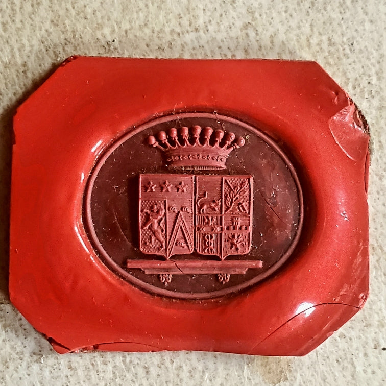 Empreinte cachet en cire